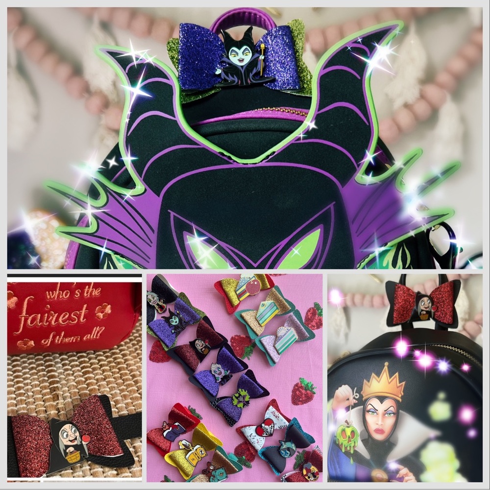 ✨💜 Loungefly Disney Pin BOW topper for your favorite loungefly bag ONE BOW :)